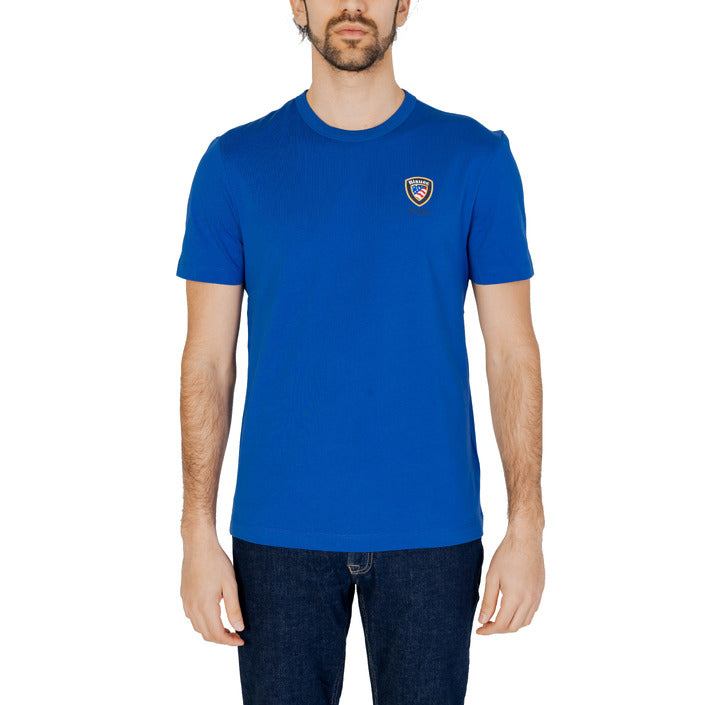 Blauer T-Shirt Uomo