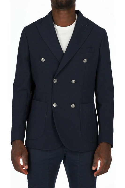 TWENTY-ONE GIACCA Uomo BLUE giacca doppiopetto con due tasche laterali