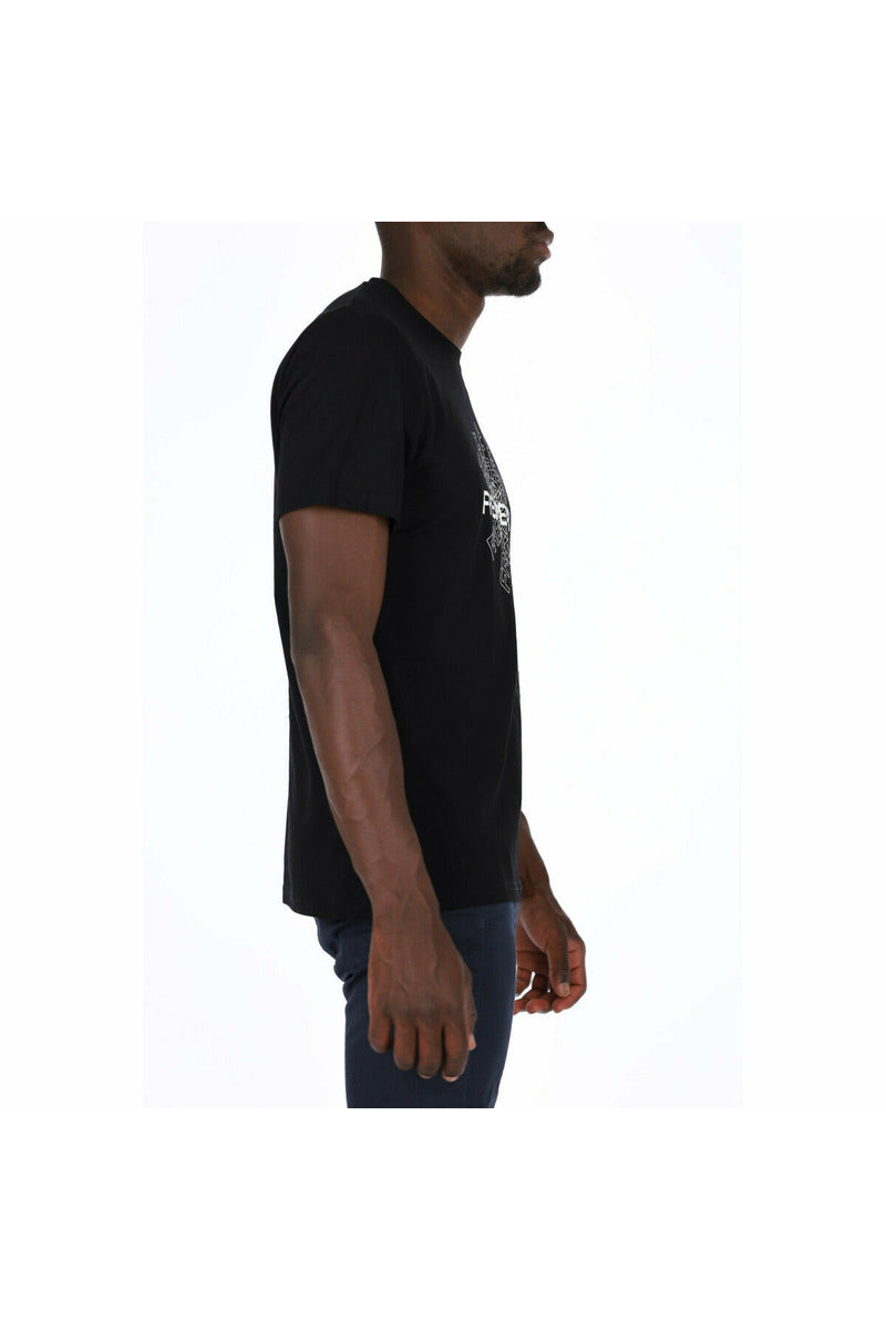 FREDPERRY M3663 t-shirt manica corta con logo stampato frontalmente
