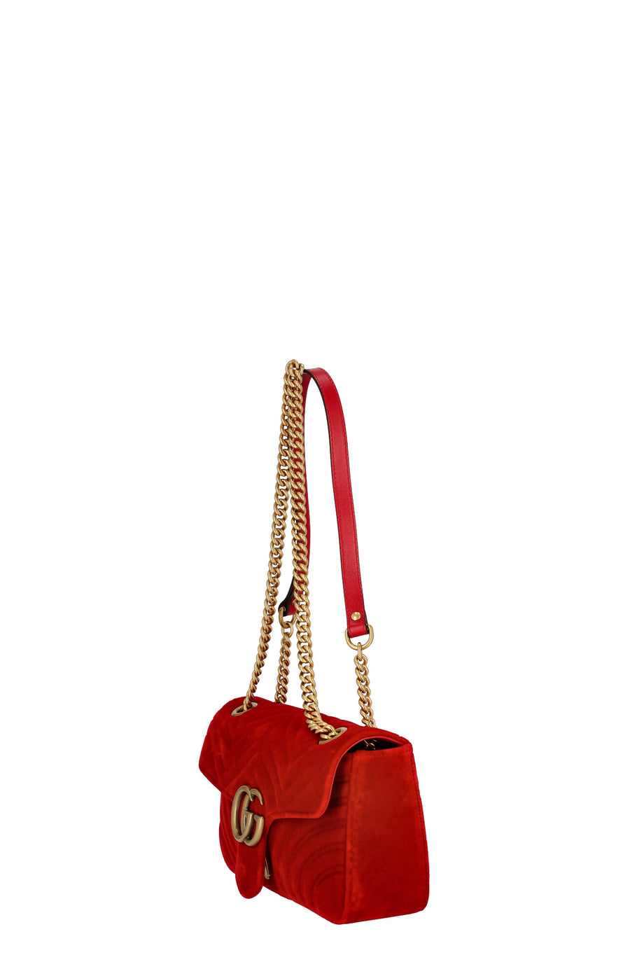 Shoulder bag or shoulder bag in velvet GG Marmont Gucci 443497K4D2T RE –  timesquarestore