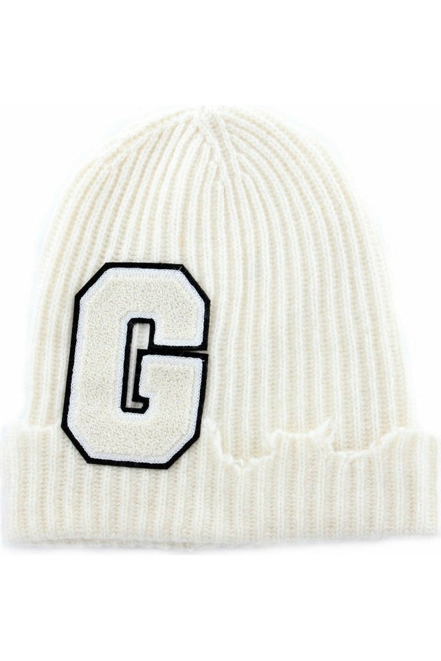 Grifoni GL110027/64 cappello in lana a costine con patch logo