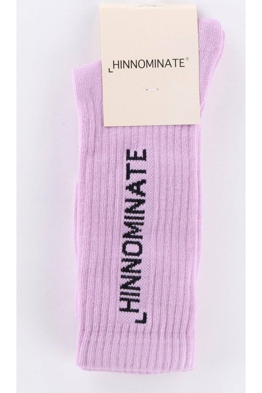 Hinnominate HNAM13CZ calzini in cotone stretch a costine con logo ricamato a contrasto