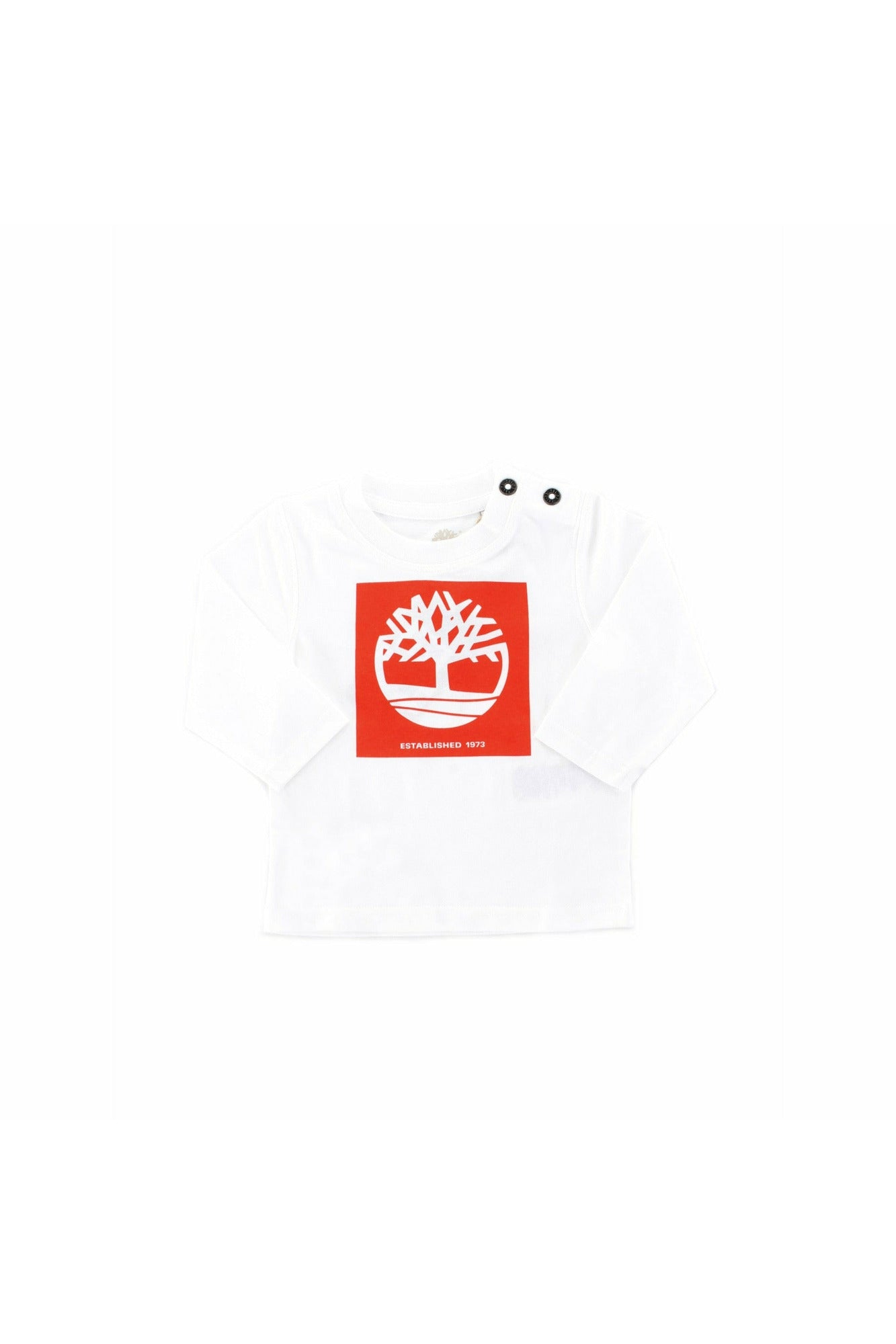 Timberland T05K18 maglia girocollo in cotone biologico con stampa logo