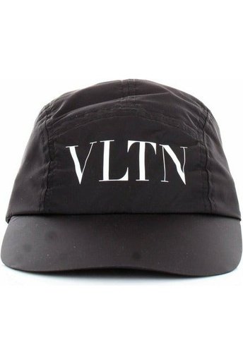 Valentino VY0HDA21QYK cappello baseball in tessuto tecnico impermeabile con stampa logo VLTN a contrasto