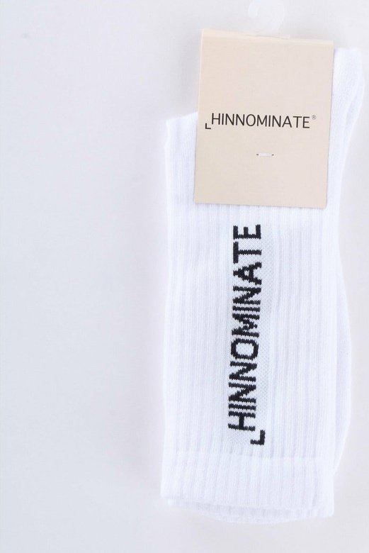 Hinnominate HNAM13CZ calzini in cotone stretch a costine con logo ricamato a contrasto