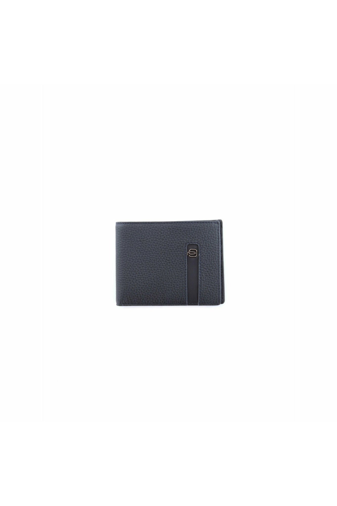 PiQuadro PU1241S86 portafoglio in pelle martellata con logo in metallo