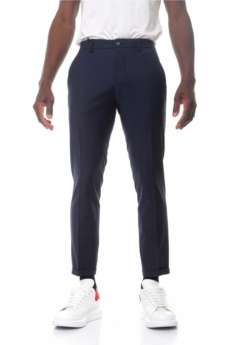 PATRIZIAPEPE 5PA429 / A1WK trousers with French pockets and turn-up on the bottom
