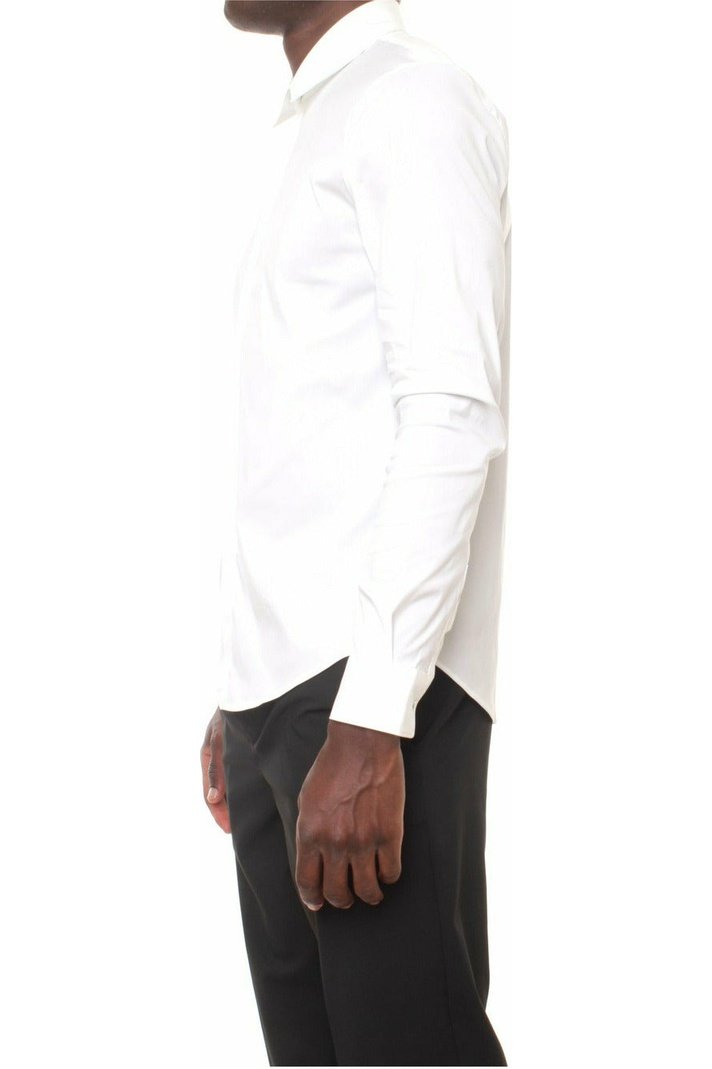 PATRIZIAPEPE 5C0314/A01 camicia in popeline di cotone stretch con collo classico