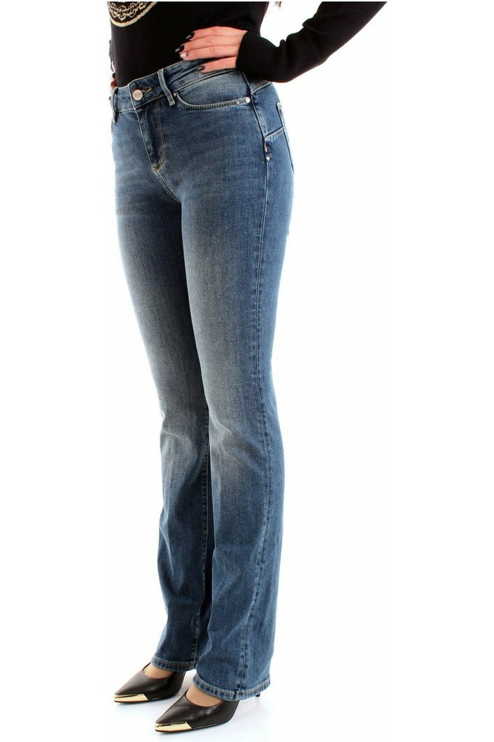 Fracomina FP21WV8020D40102 jeans skinny a vita alta effetto slavato