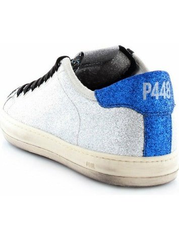 P448 JOHNNY-W sneaker con glitter e dettagli a contrasto