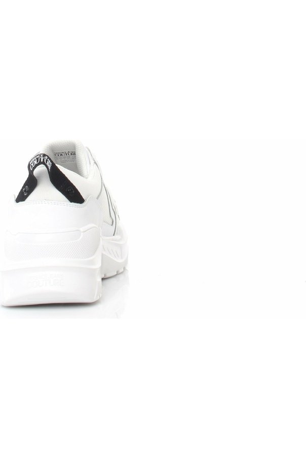 VERSACEJEANSCOUTURE 72YA3SC4-ZP094 sneakers in pelle con linguetta sul tallone con logo e fettuccia con logo frontale