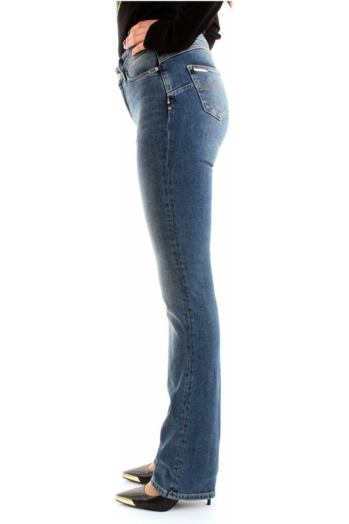 Fracomina FP21WV8020D40102 jeans skinny a vita alta effetto slavato