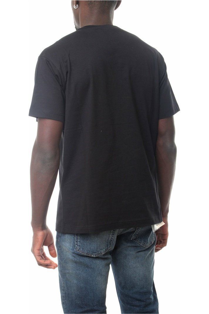VERSACEJEANSCOUTURE 72GAHP03-CJ00P t-shirt in cotone con logo stampato sul petto
