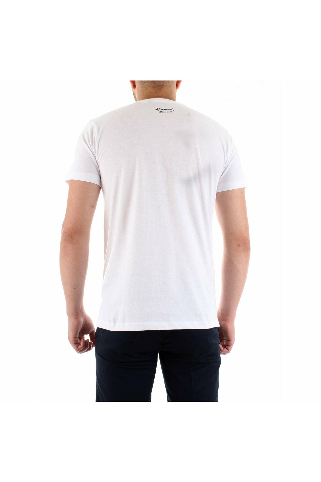 Dreamers 03NA t-shirt in cotone biologico con stampa e dettaglio logo