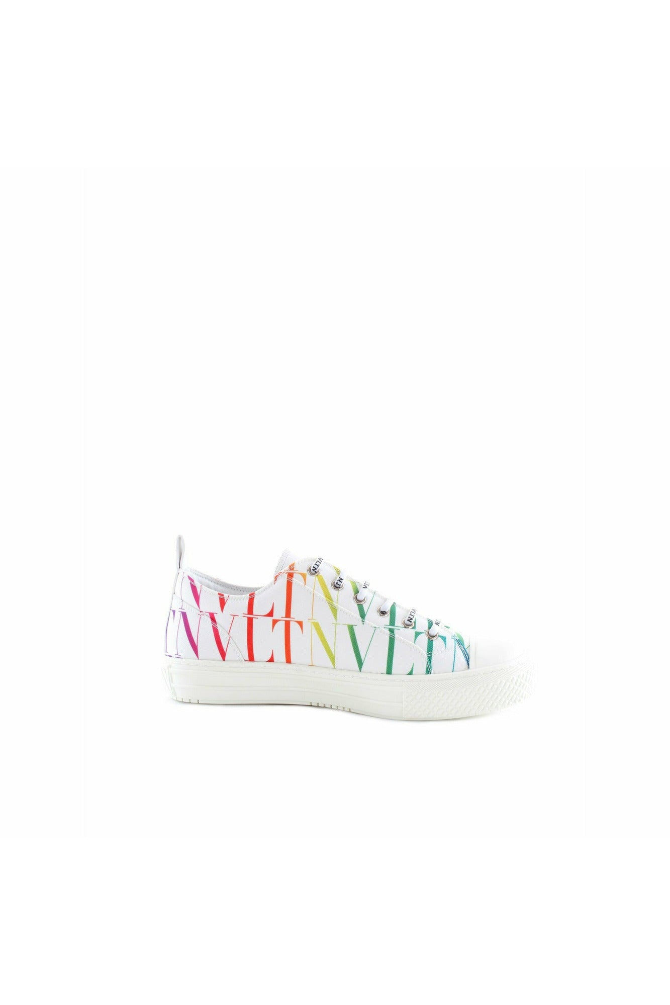Valentino VY2S0D57WEF sneaker VLTN TIMES GIGGIES LOW TOP in cotone con stampa logo multicolor all over