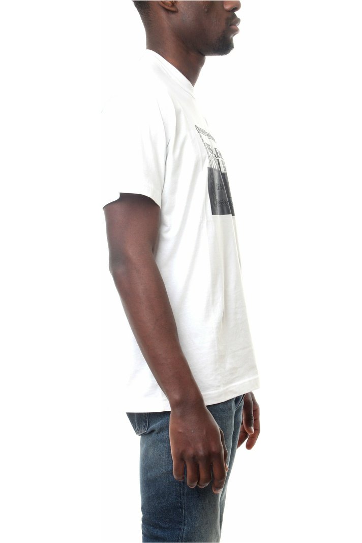 VERSACEJEANSCOUTURE 72GAHP03-CJ00P t-shirt in cotone con logo stampato sul petto