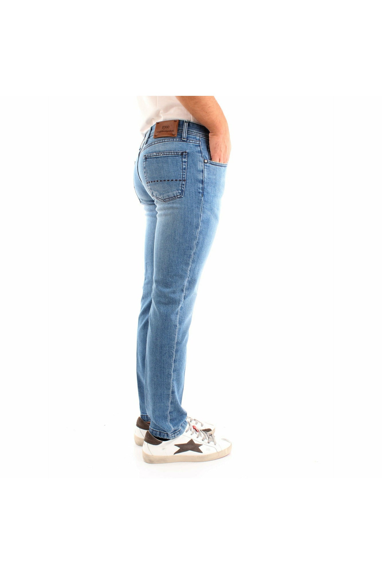 BSETTECENTO L702-2035AI21204 jeans slim fit modello cinque tasche