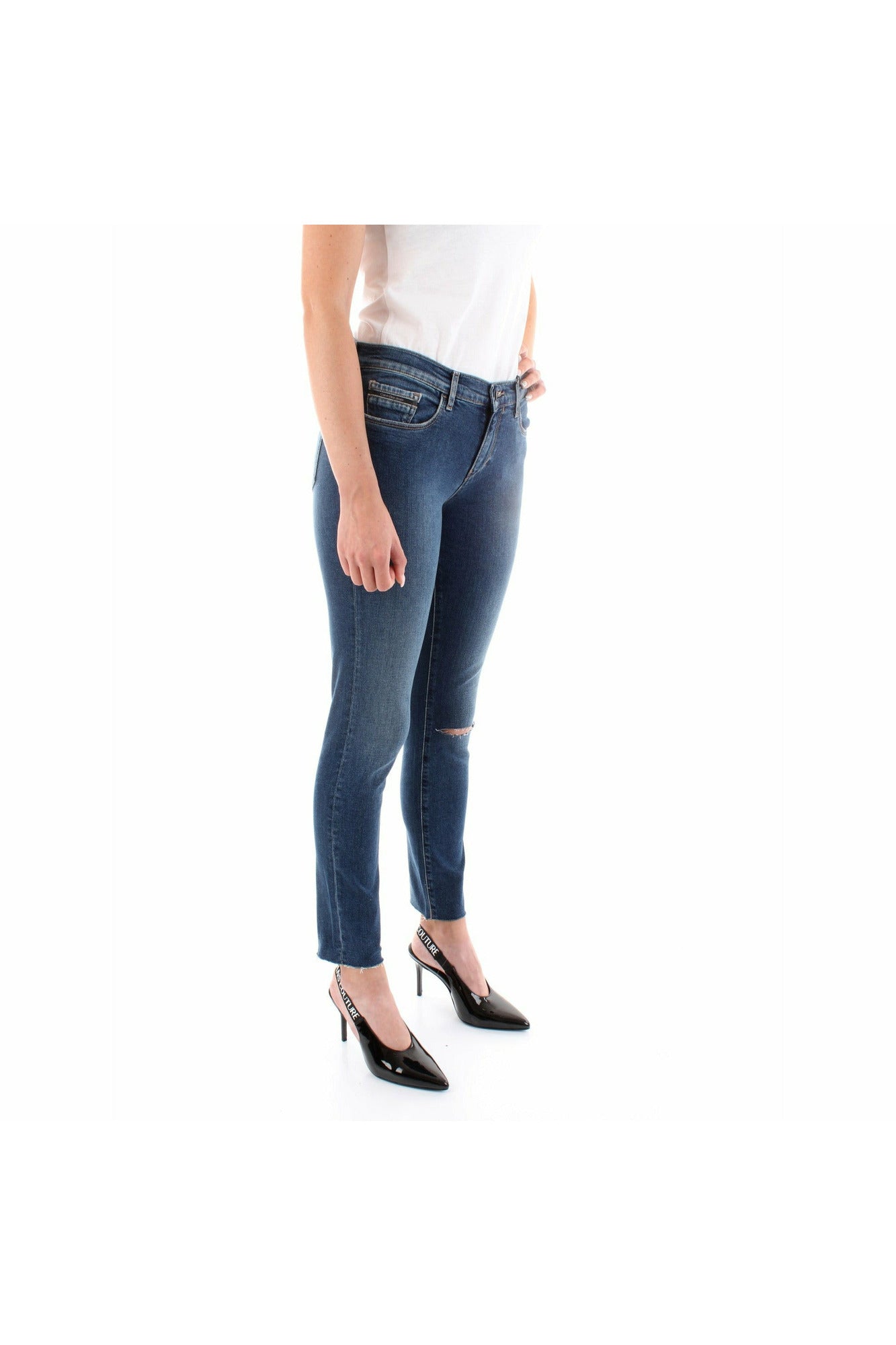 Calvin Klein J20J206206 jeans skinny fit effetto slavato con orlo sfrangiato