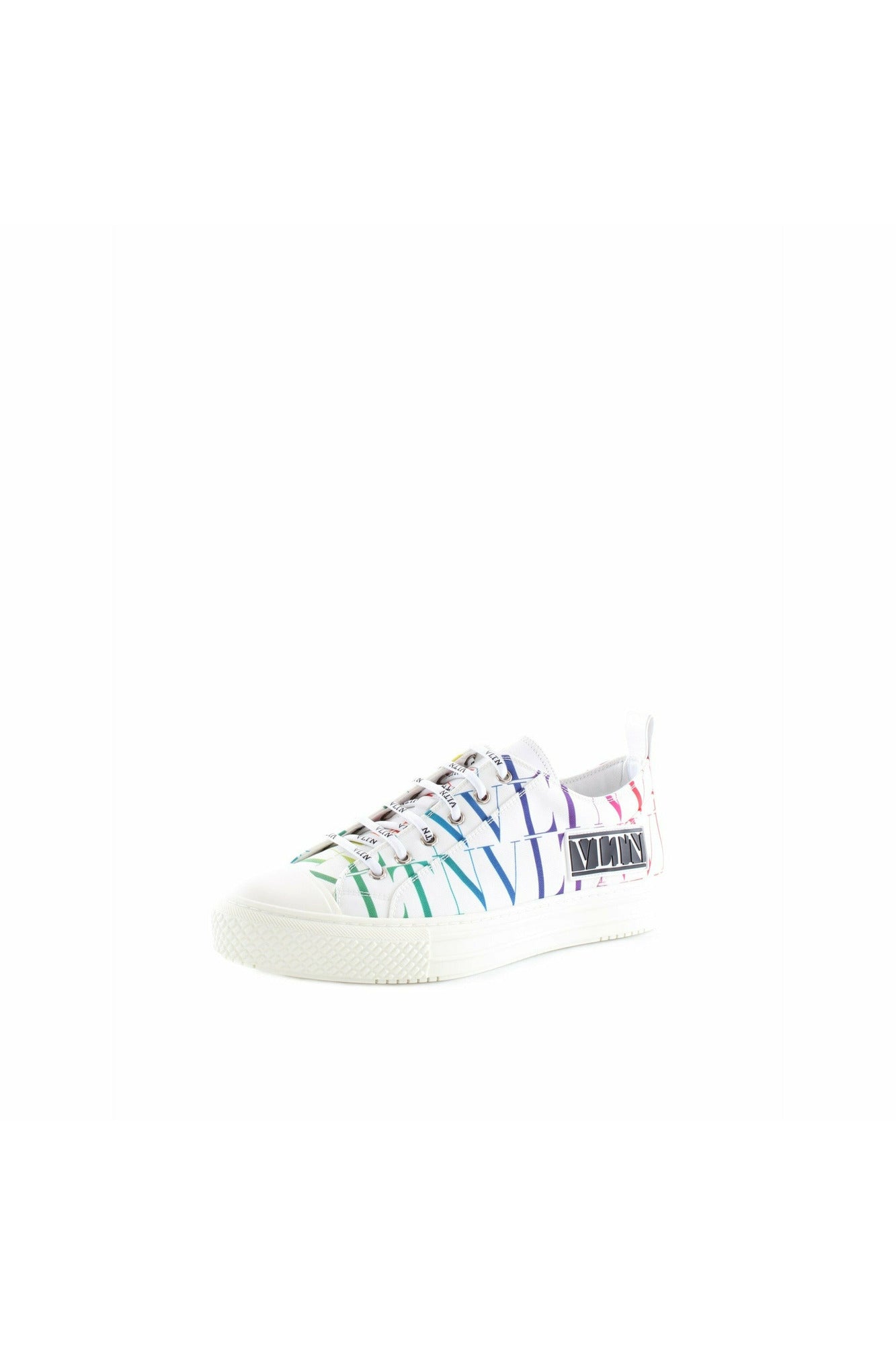 Valentino VY2S0D57WEF sneaker VLTN TIMES GIGGIES LOW TOP in cotone con stampa logo multicolor all over