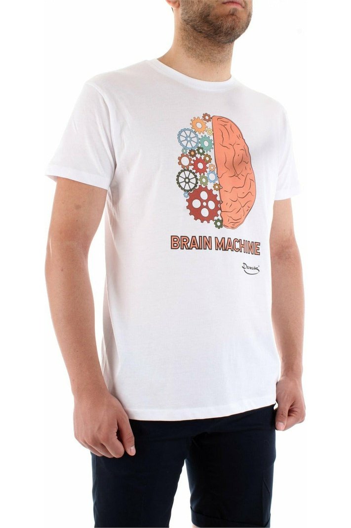Dreamers BRAIN t-shirt in cotone biologico con stampa e dettaglio logo