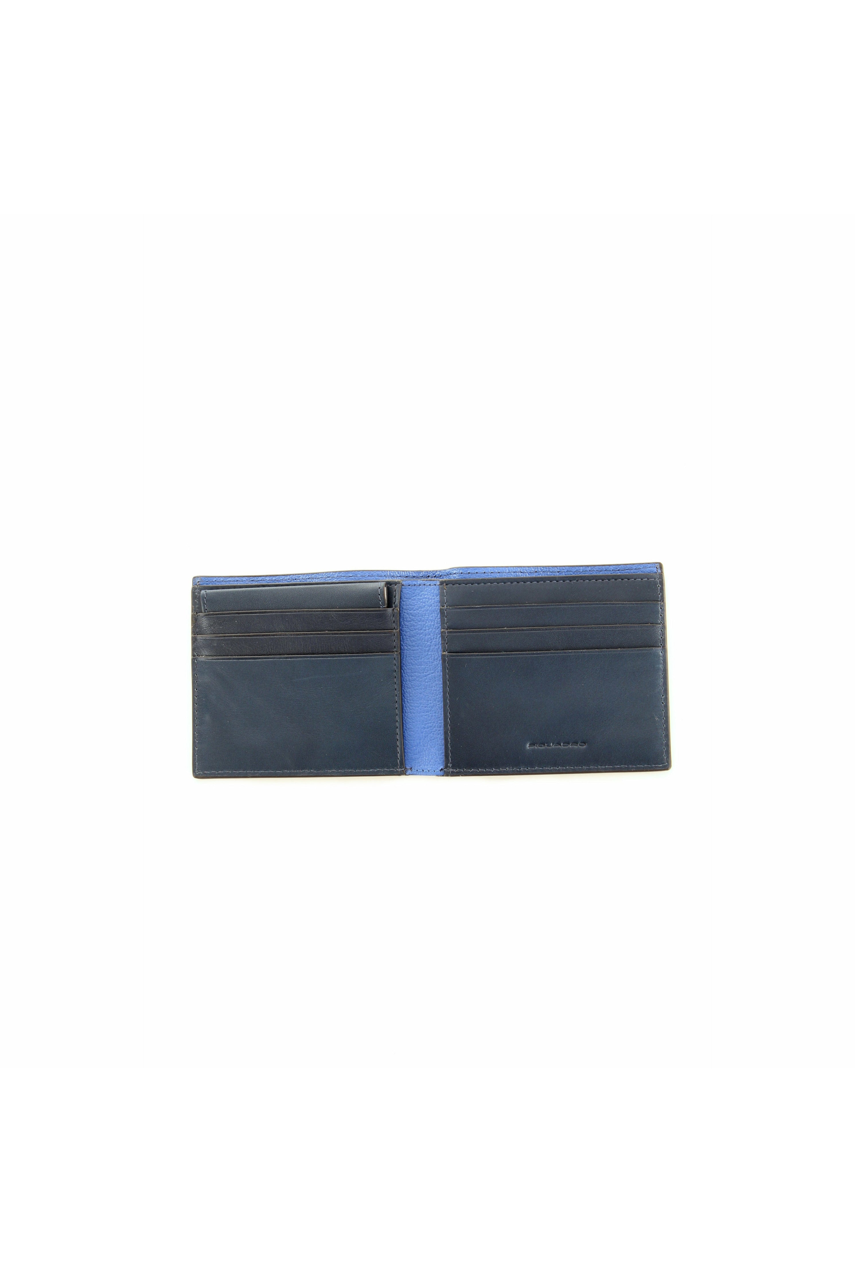 PiQuadro PU3891BOR portafoglio in pelle liscia con logo
