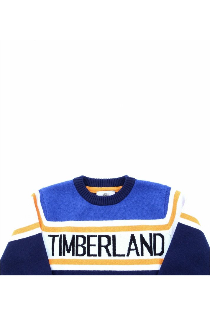 Timberland T25S54 pullover colour block con maxi logo